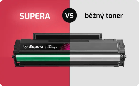 SUPERA vs. bežný toner